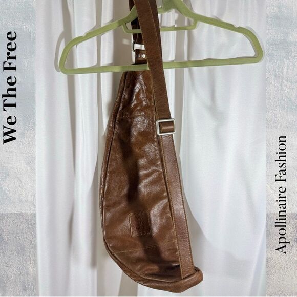 We The Free Belfast Sling Bag In Brown Leather New - Picture 3 of 5